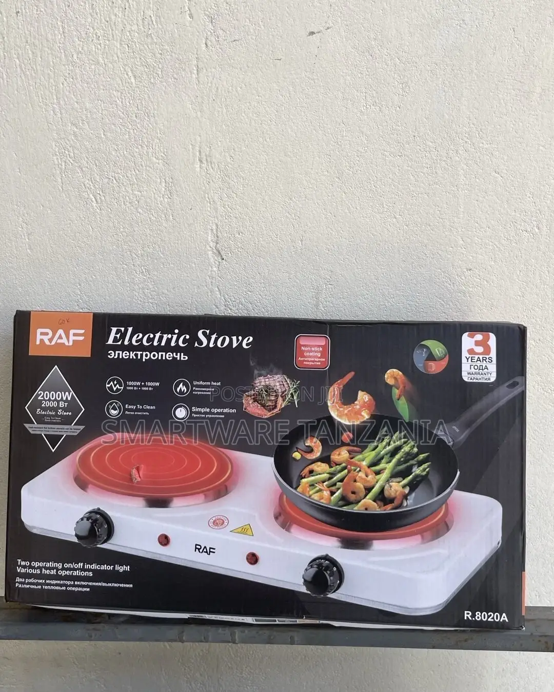 Portable Electric Double Hob Cooking Plate 2000W Kitchen