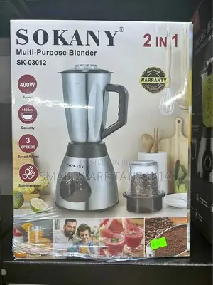Multi-purpose Blender, Juice Maker, Glass Jar, 800W, 1.5L