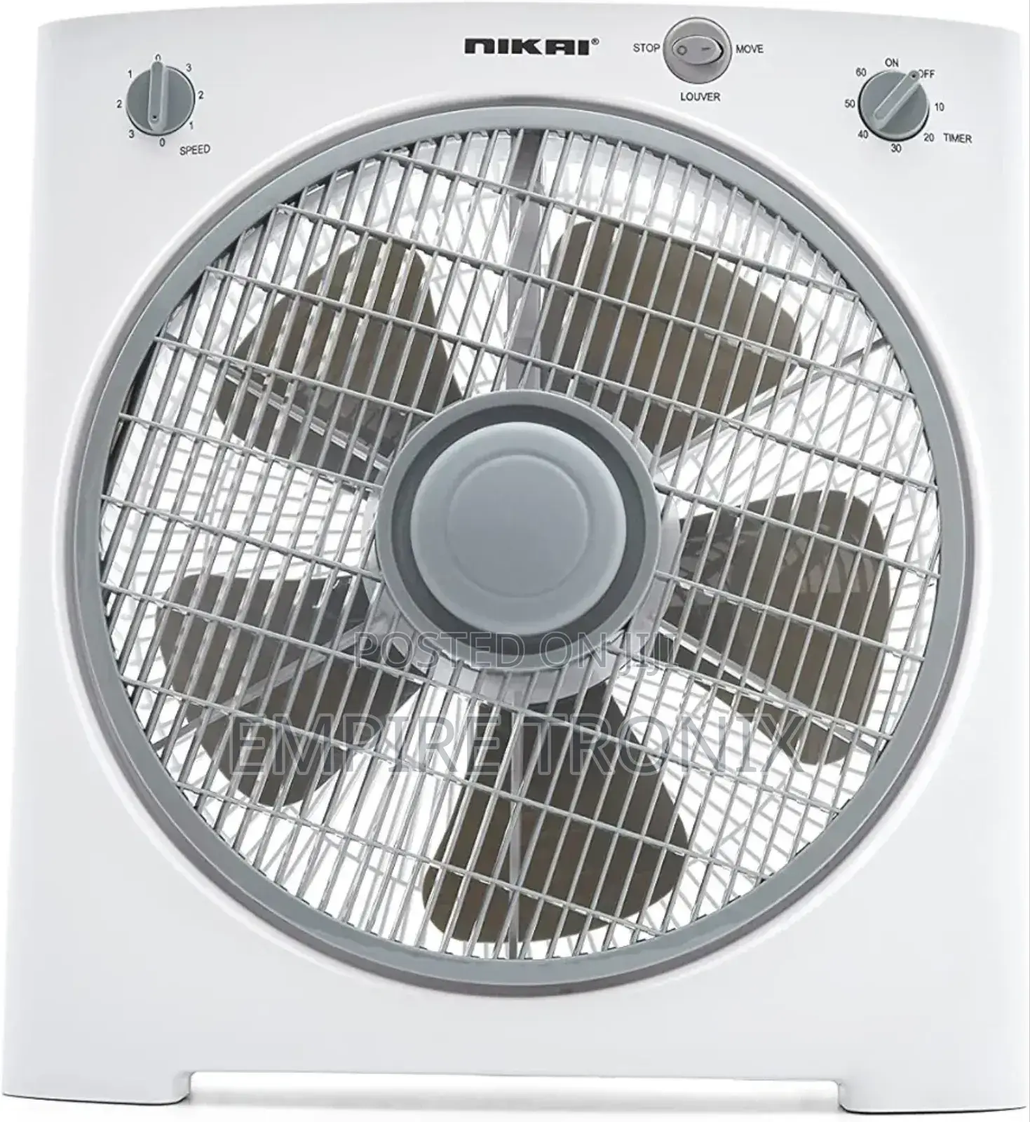 Nikai Box Fan 12" Rotating Grill
