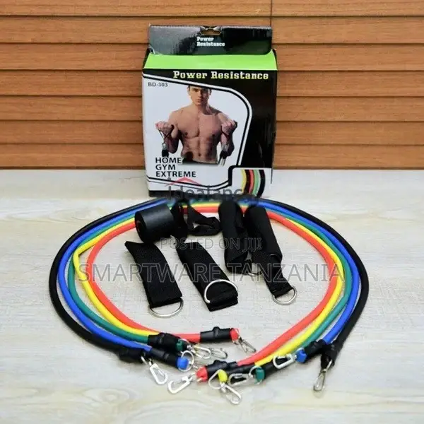 5pcs Colors Fitness Resistance Bands Set