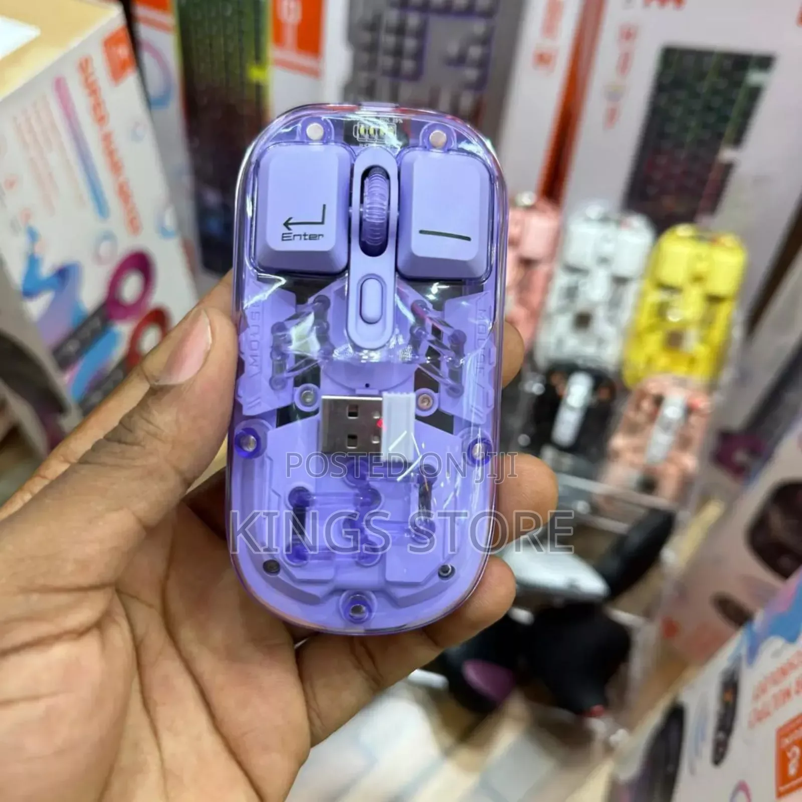2024 New Bluetooth Dualmode Wireless RGB Light Gaming Mouse