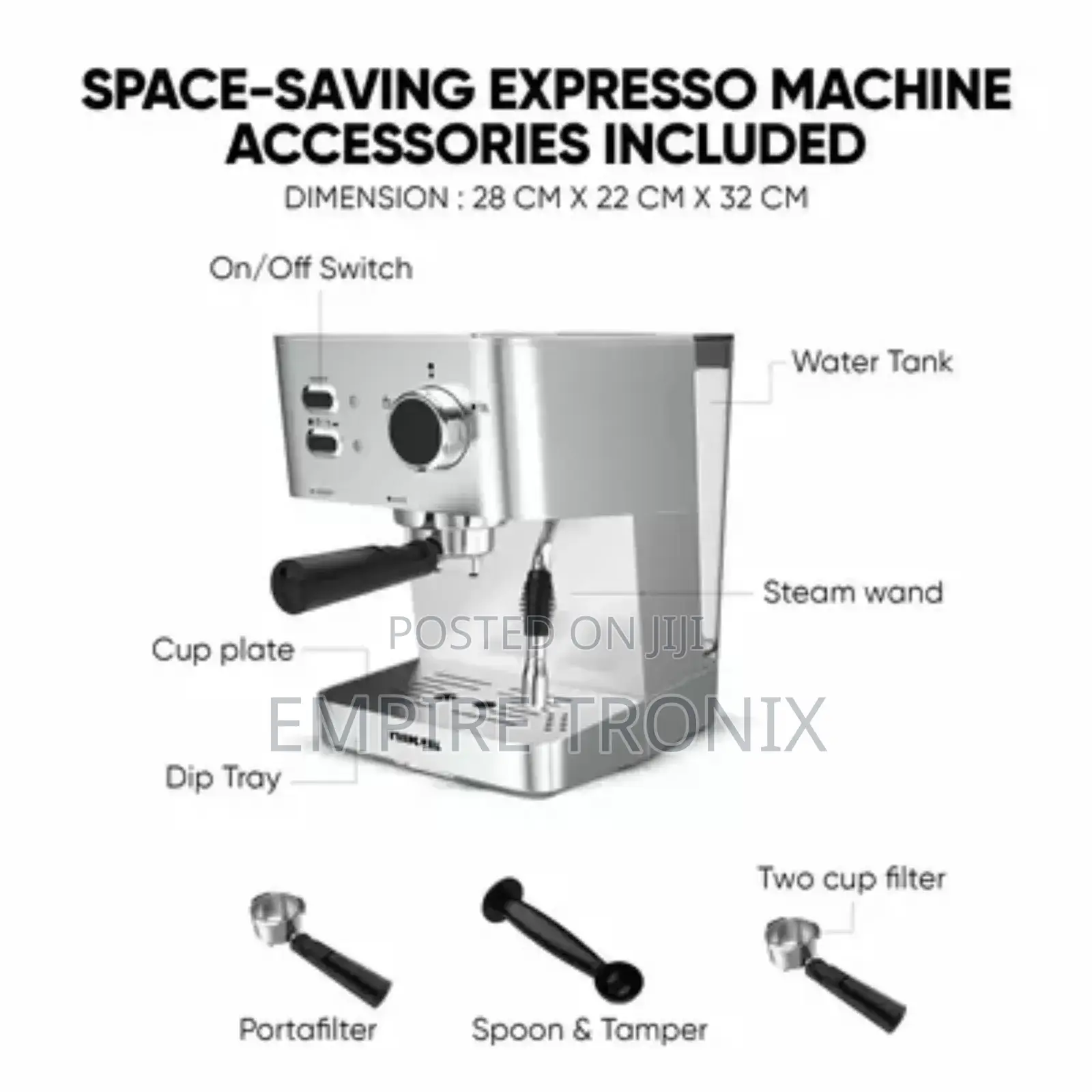 Nikai Coffee Machine for Making Espresso, Cappuccino Latte