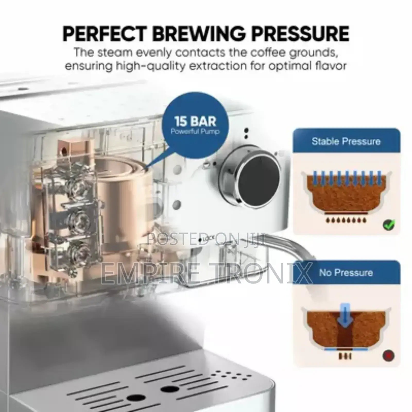Nikai Coffee Machine for Making Espresso, Cappuccino Latte