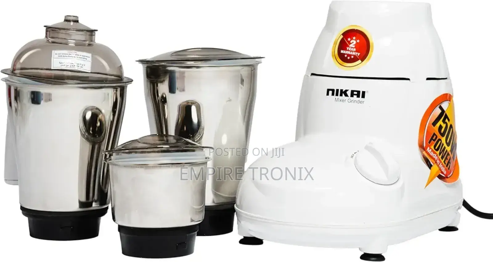 Nikai Blender 750w 3 in 1 Stainless Steel NB894