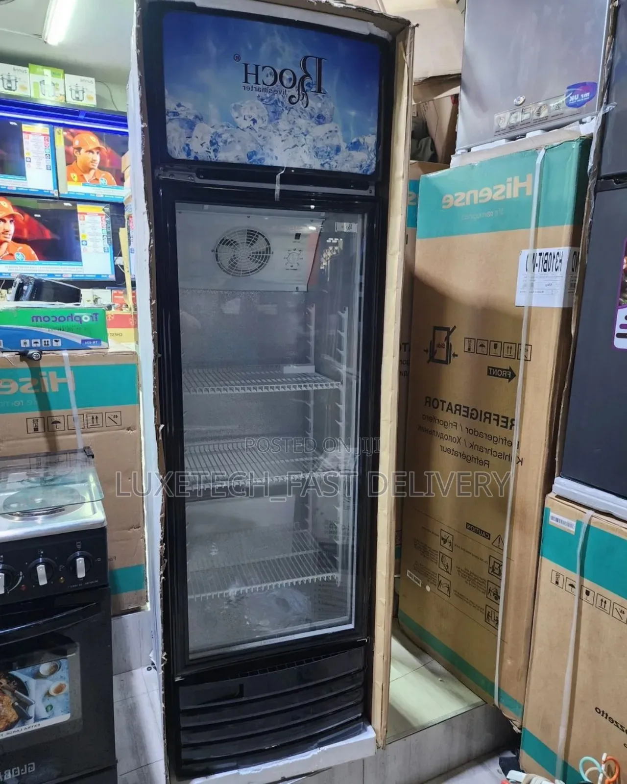 Roch Showcase Fridge 229-Liters for Ice Cream, Food and Drinks
