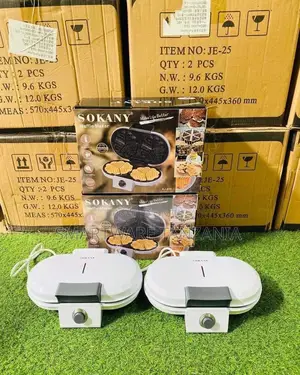 Waffle Maker With Non-stick Plate Double Heart Waffle Iron