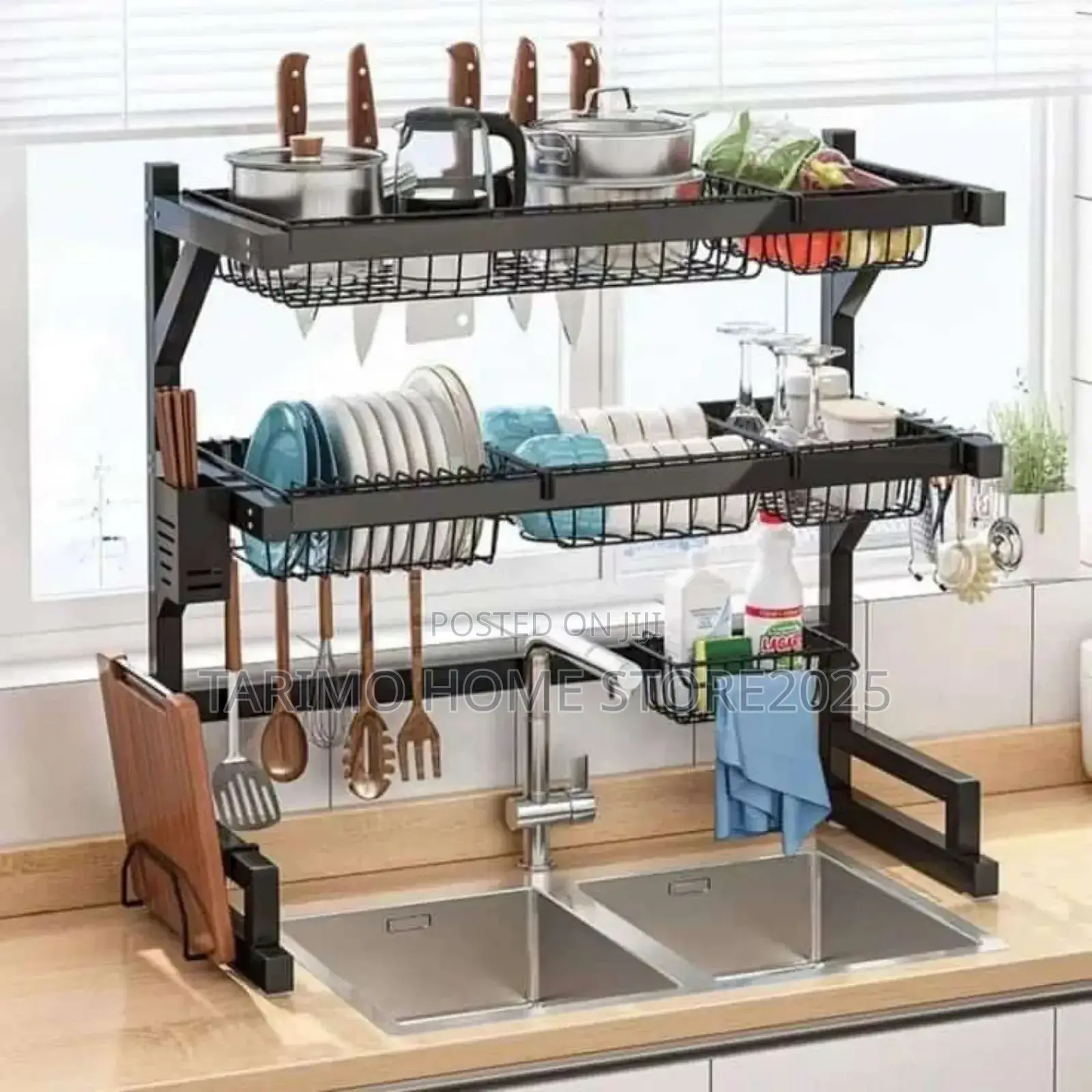 Double Layer Kitchen Rack *