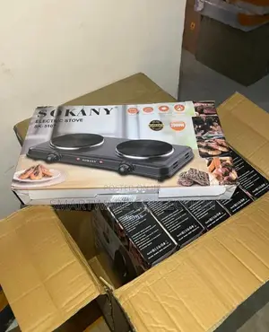 Photo - Electric Stove Heater Electrics Hot Plate Two Burners 2000W