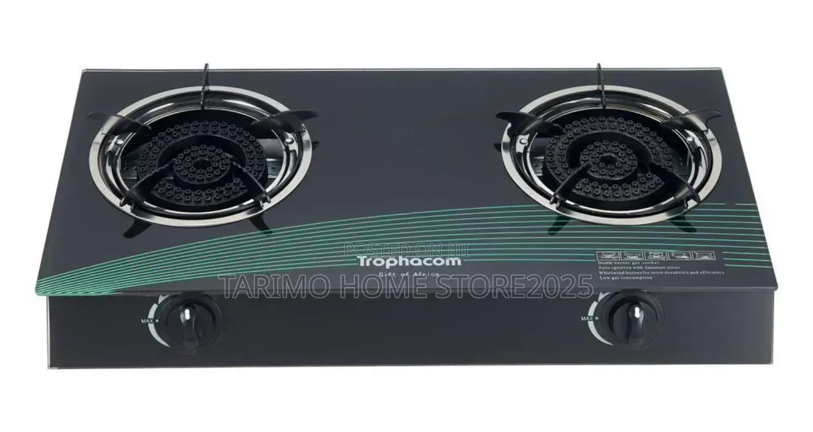 *Table Top Gas Cooker Tc04 Glass ~