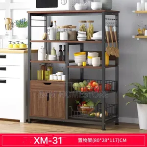Classic Kitchen Racks With Shelves