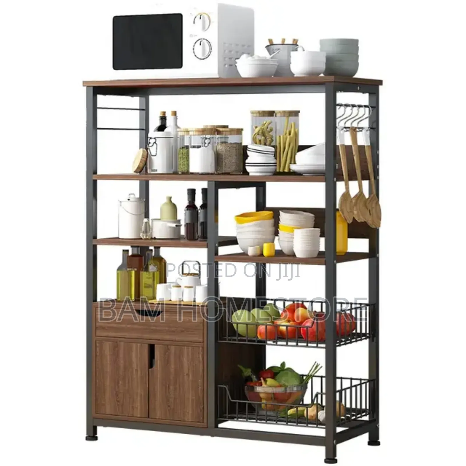 Classic Kitchen Racks With Shelves