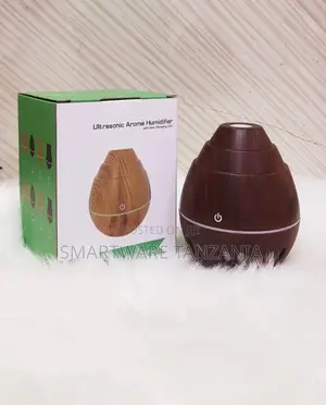Wood Grain Aroma Diffuser, Ultrasonic Air Purifier With LED