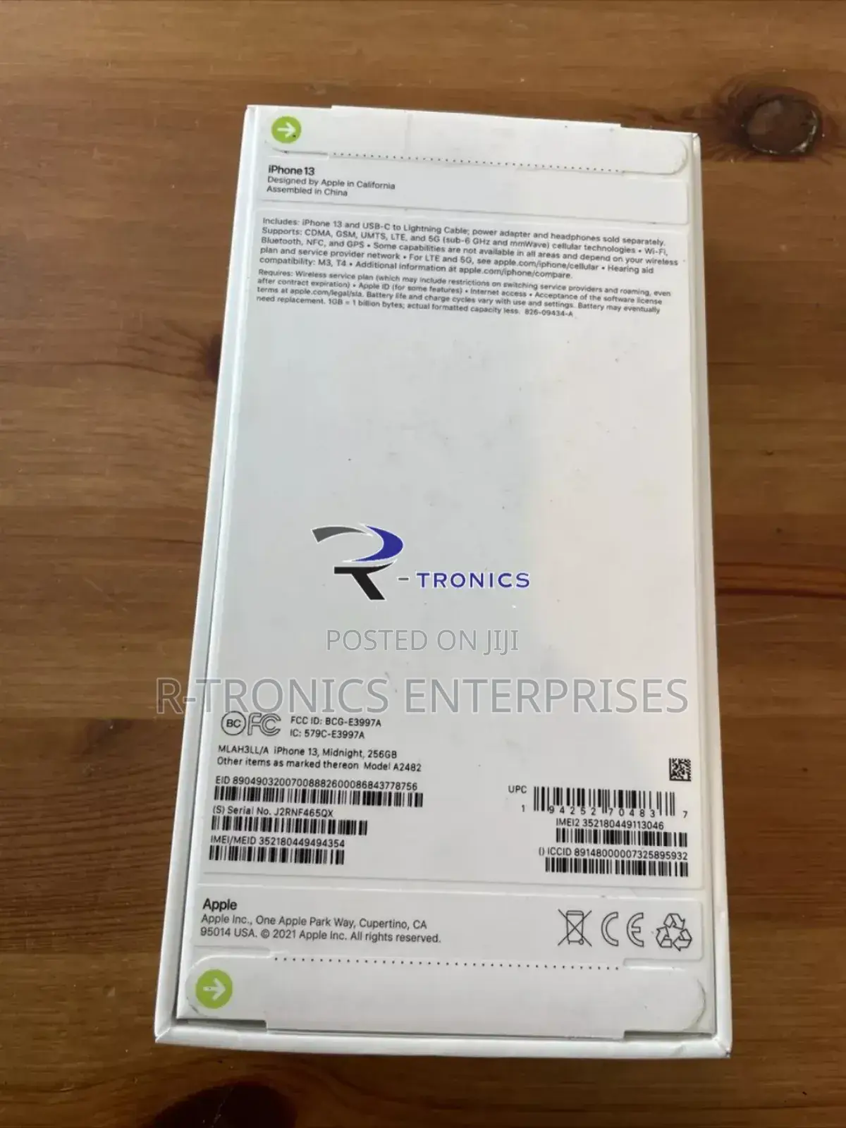New Apple iPhone 13 128 GB Black