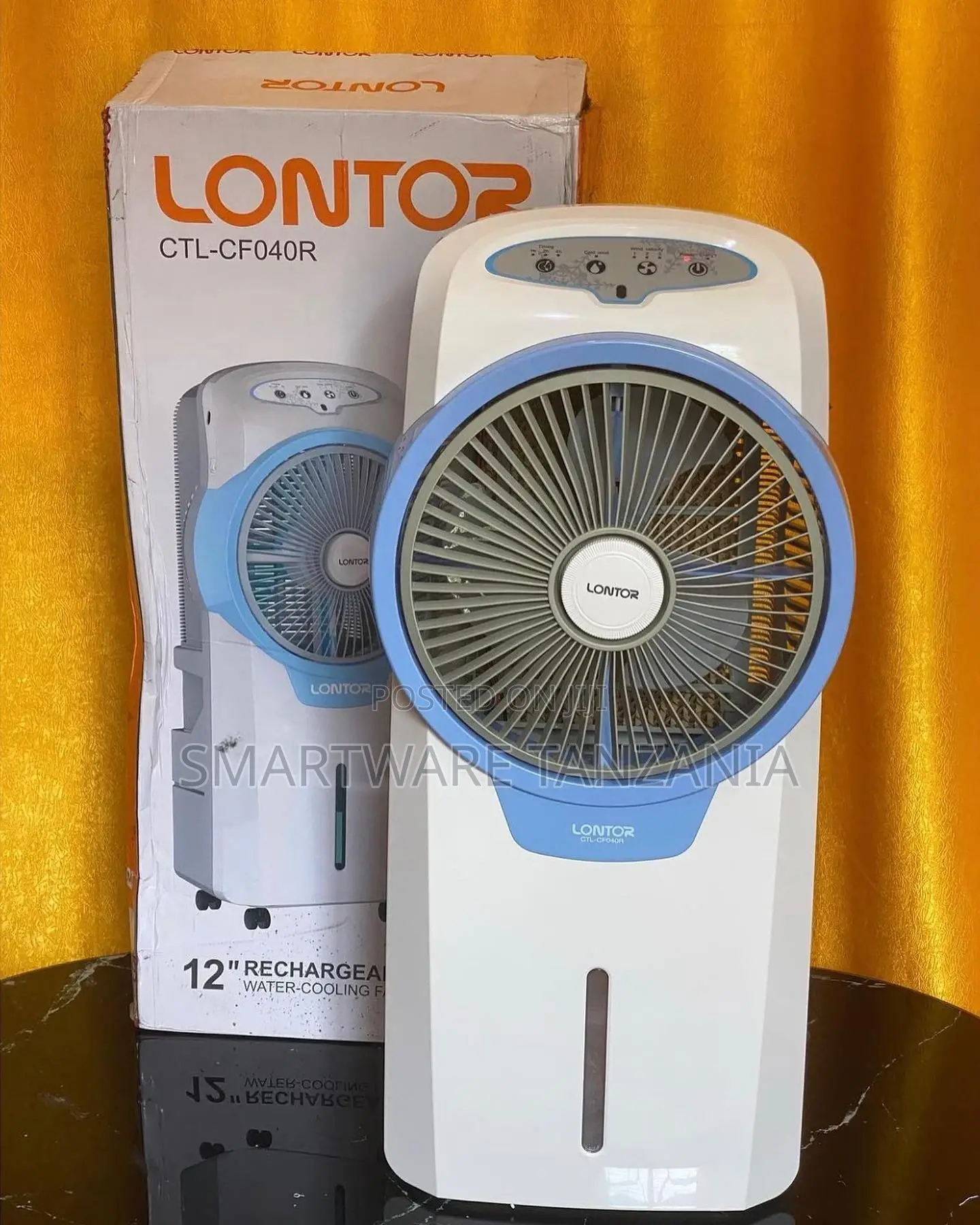 Evaporative Portable Air Cooler Fan With Remote Control