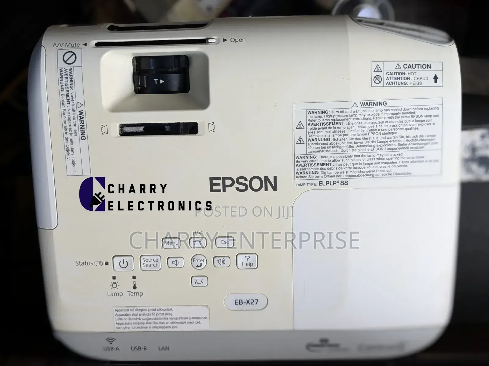  EPSON Projector Eb-X27  Home Cinema Projector Used