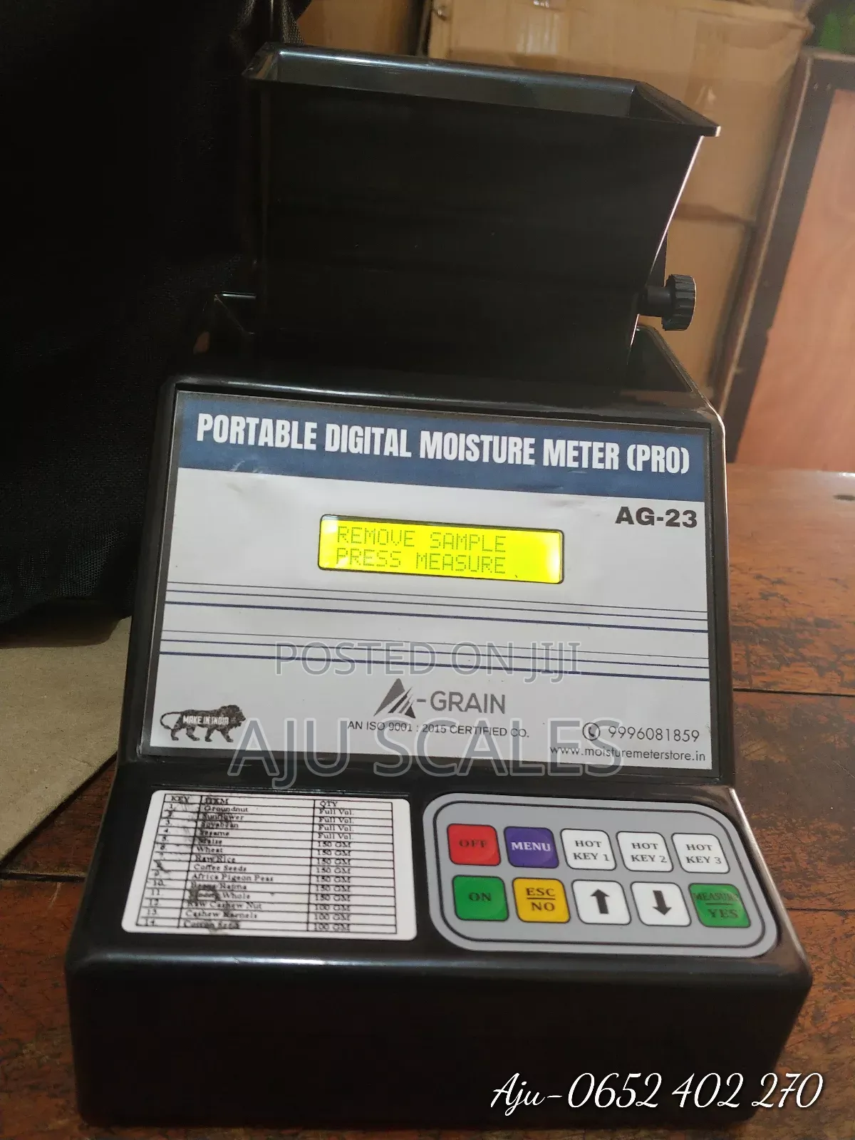 Grain Moisture Meter