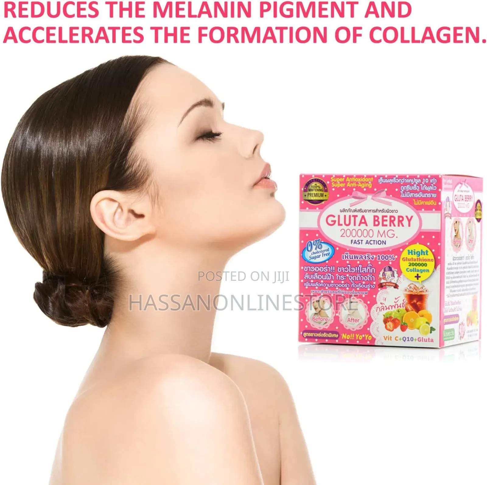 Gluta Berry 200000mg Glutathione Collagen Drink