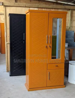 Makabati Milango Miwili,Droo Mbili Na Kioo Kikali Sana