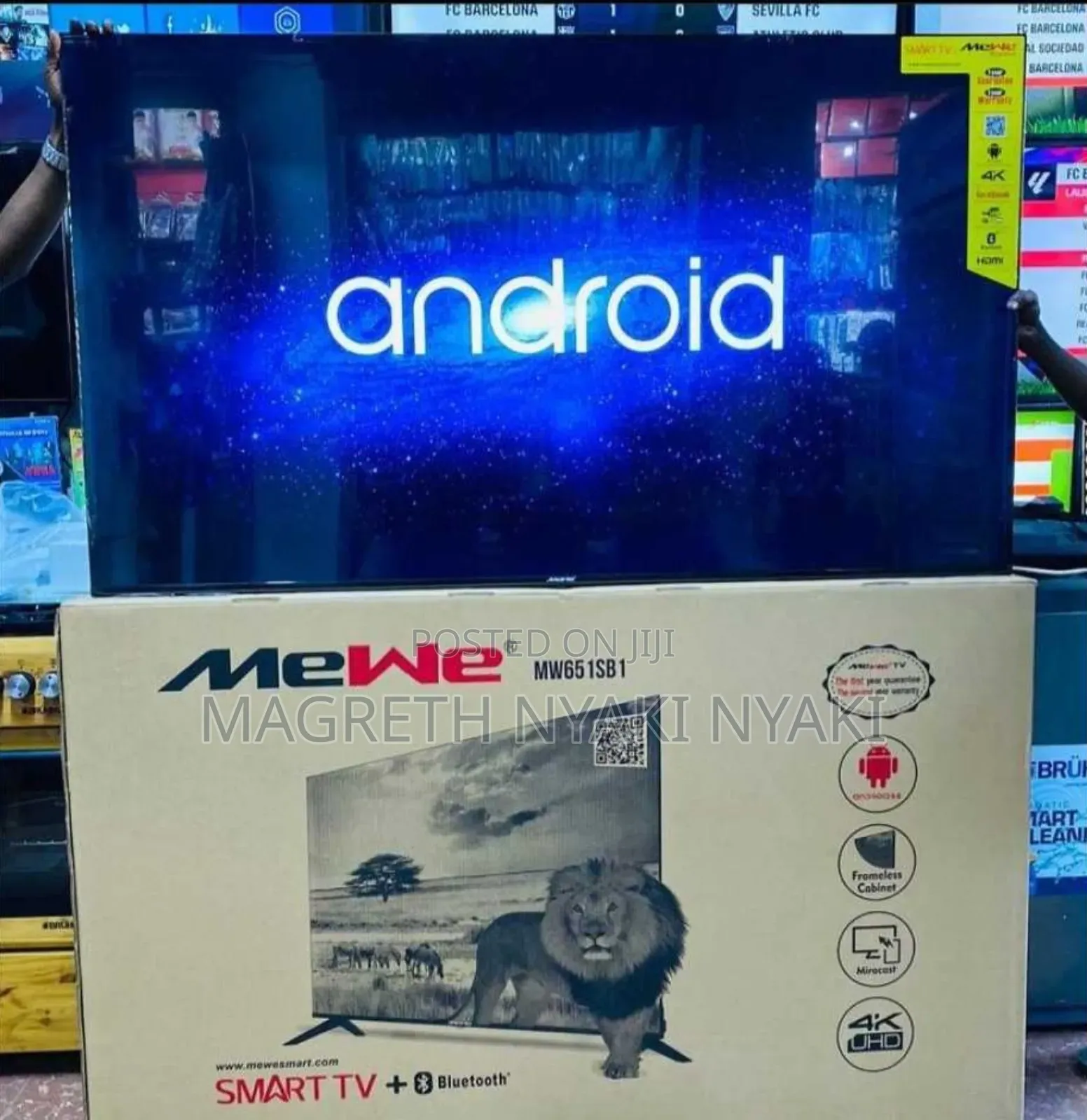 Mewe Tv Nchi 65 Smart Uhd Frameless