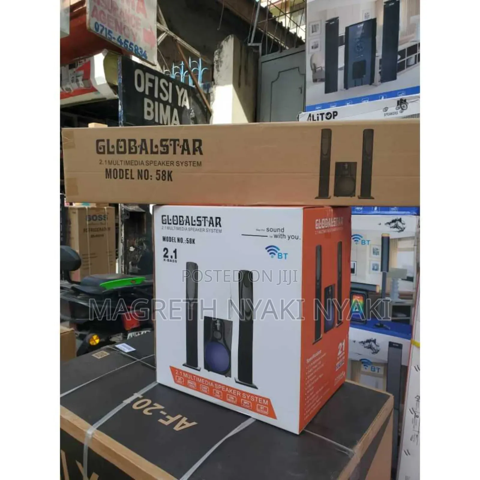 Globalstar Sabufa Spika Mbili Ndefu Bluetooth Supports