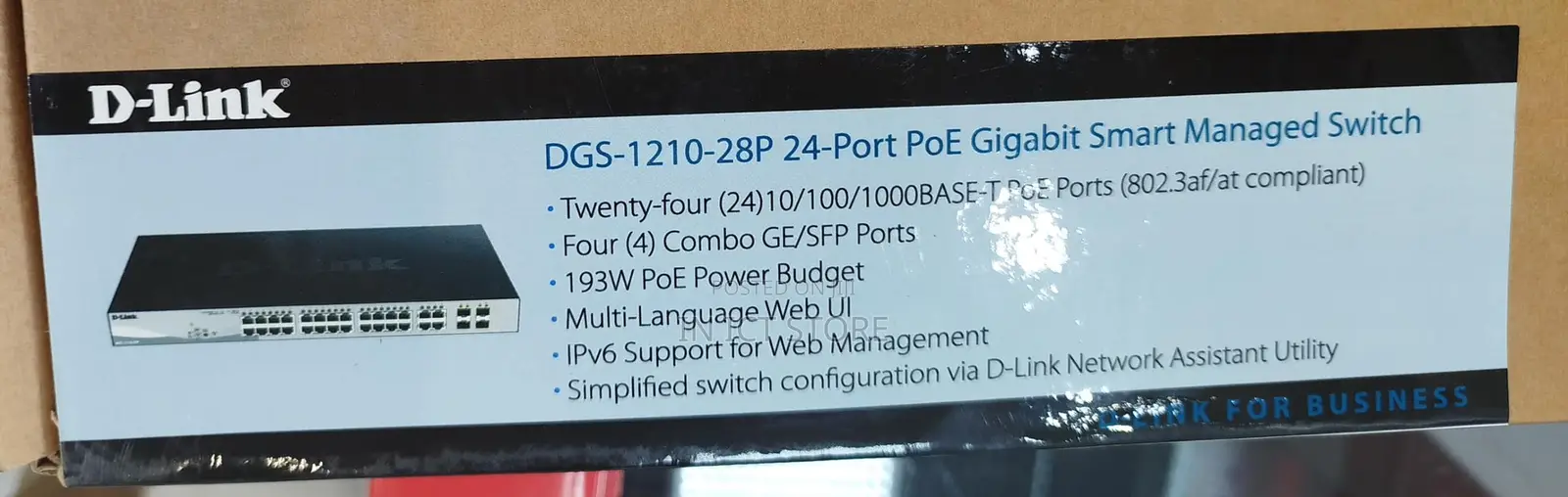 D-Link DGS-1210-28P 24-Port Poe Gigabit Smart Managed Switch