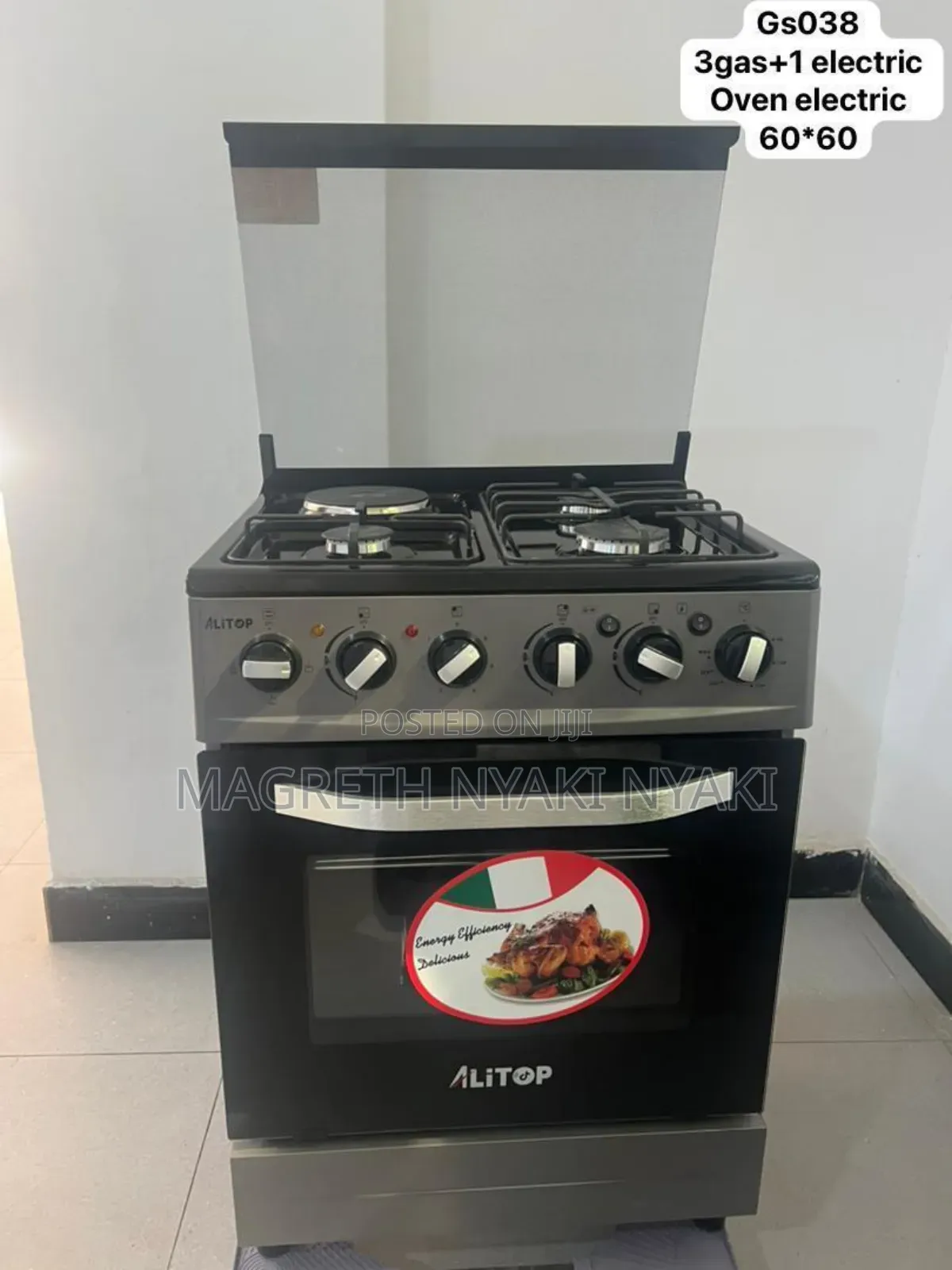 Alitop Jiko Gase Plate Tatu Na Umeme Plate Moja Na Oven