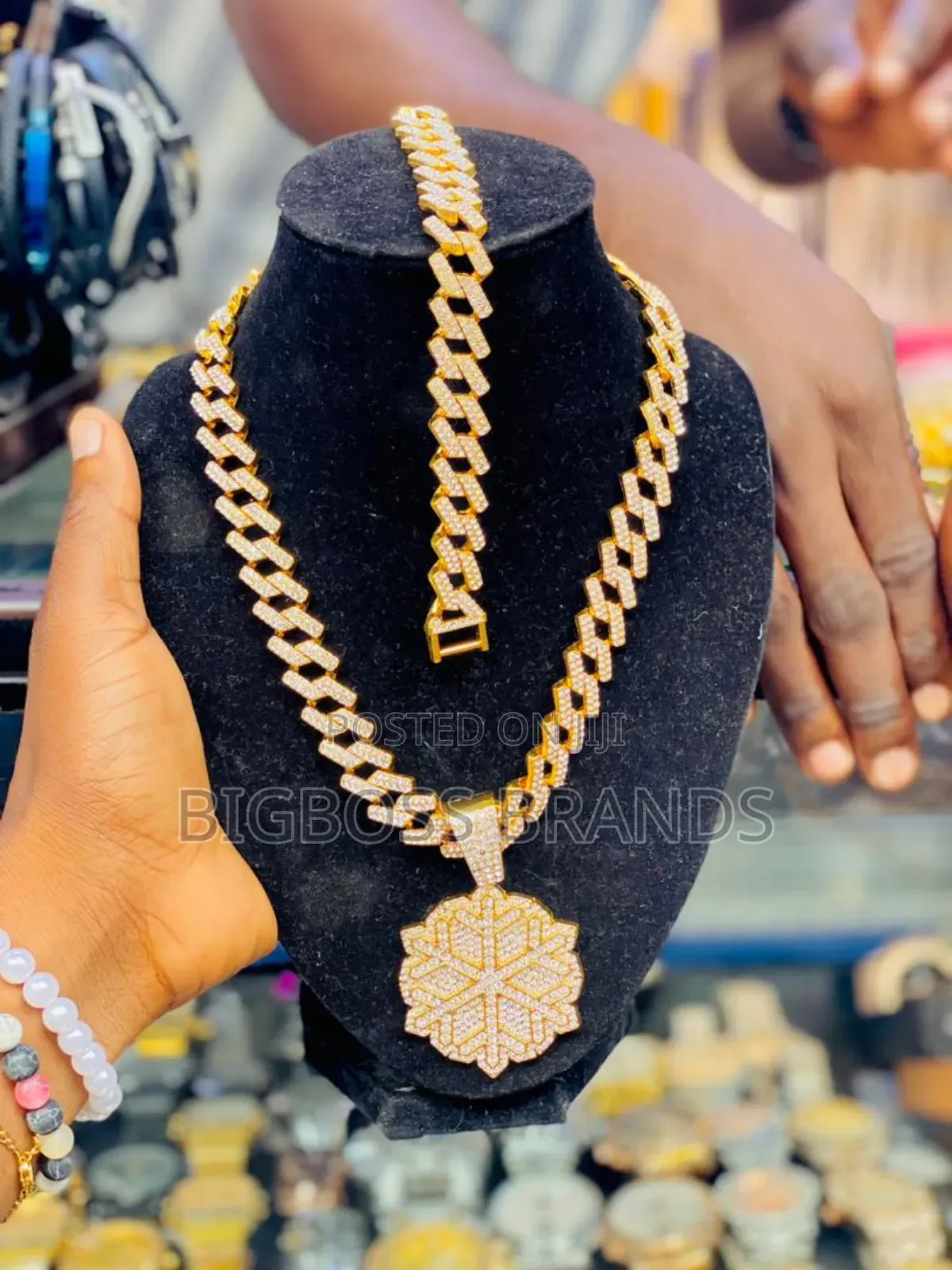 Ice Chain Set With Bracelet