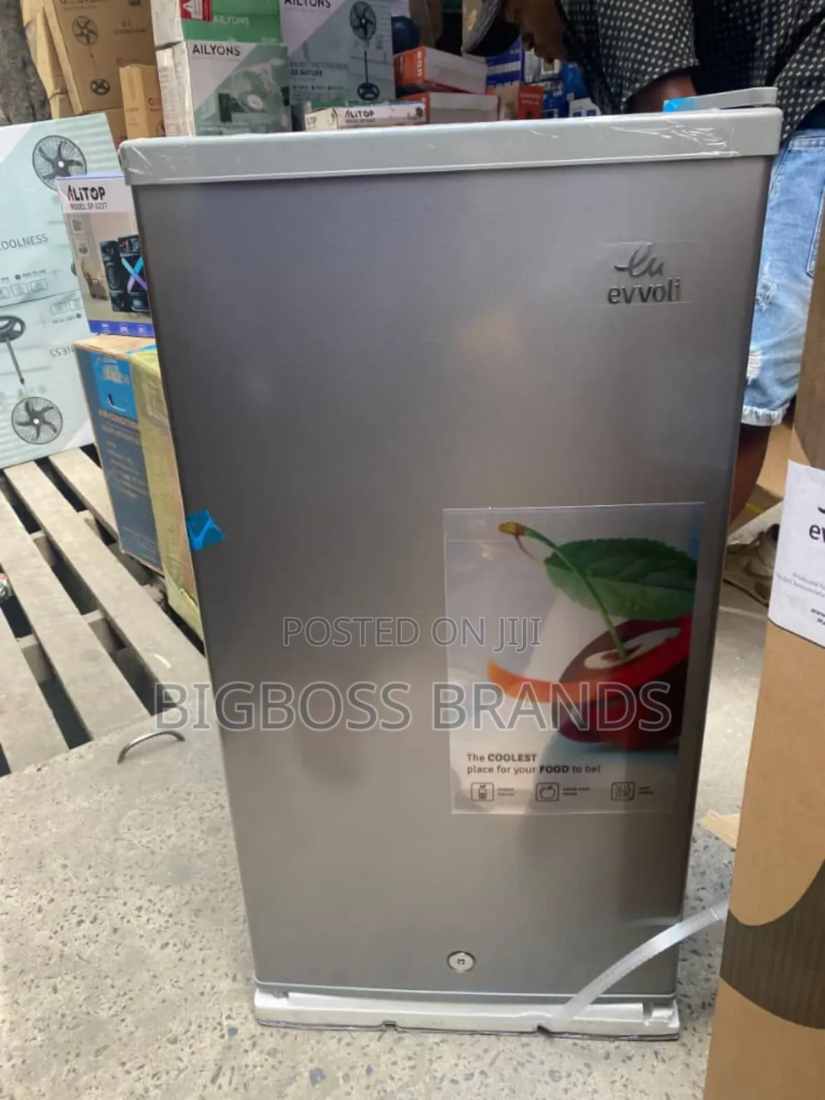Evvoli Fridge Single Door Liter 90