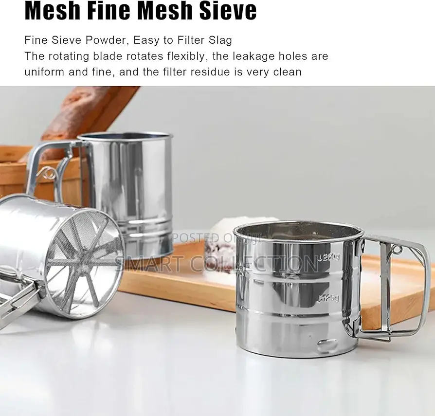 Stainless Steel Automatic Flour Sieve 250g