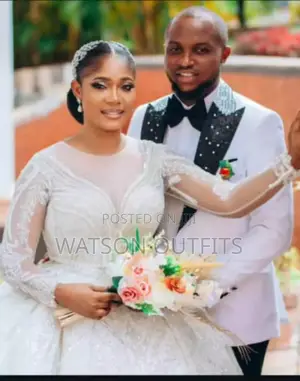 WHITE WEDDING SUIT(Suti Nyeupe Za Harusi)