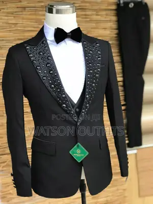 Black Wedding Men Suit