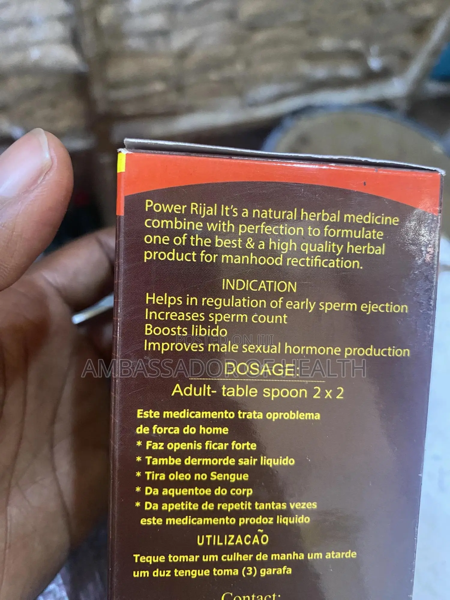 Power Rijal Boosts Libido and Increase Sperm Count