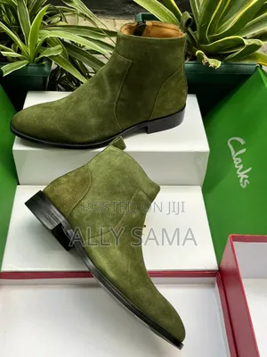 Mens Travolta PRADA Green Material Leather