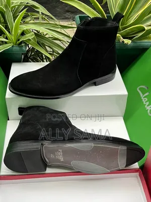 Mens Travolta PRADA Black Material Leather