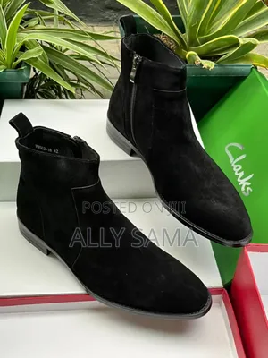 Mens Travolta PRADA Black Material Leather