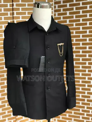 Black and Dark Blue Safari Suit