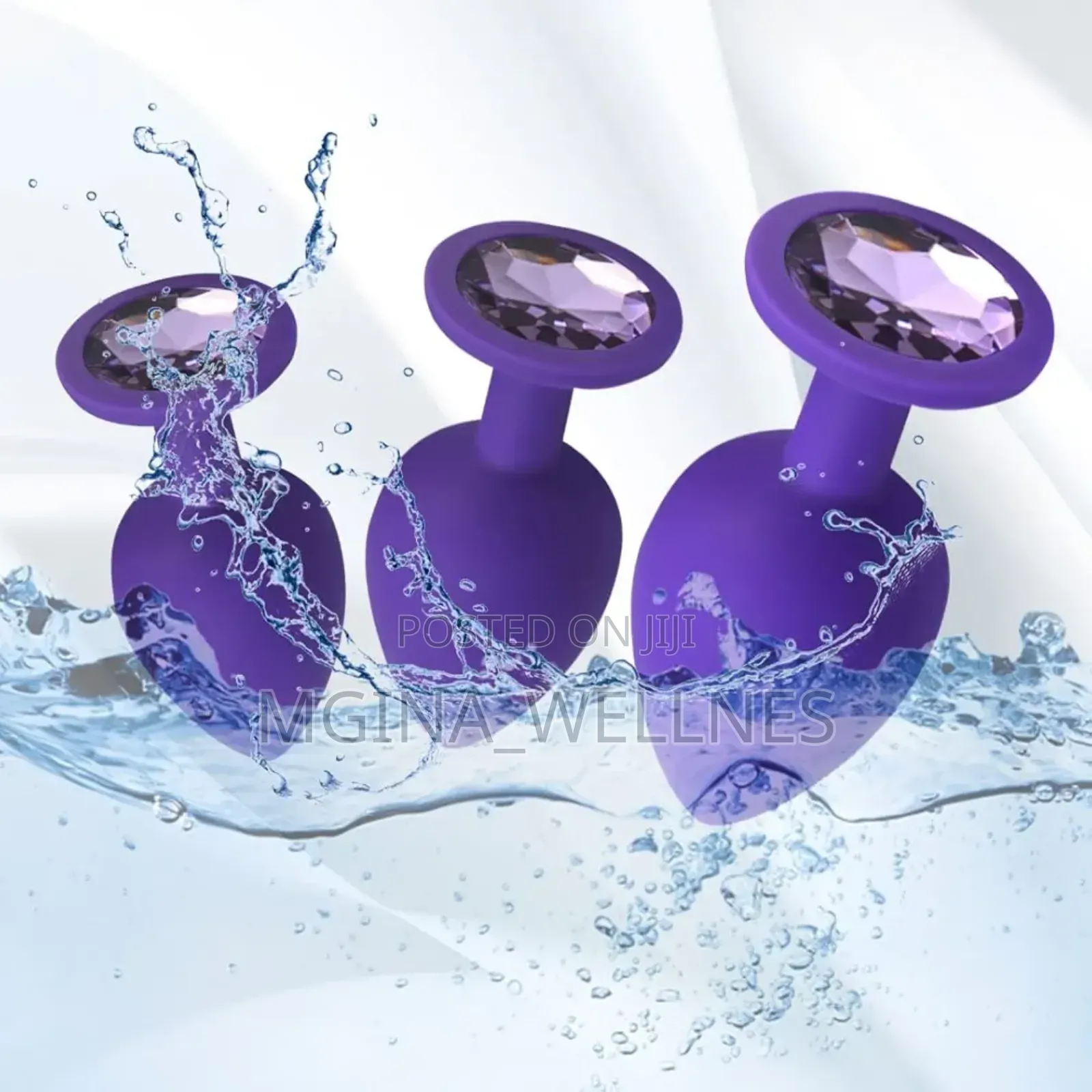 Purple Silicone Anal Plug