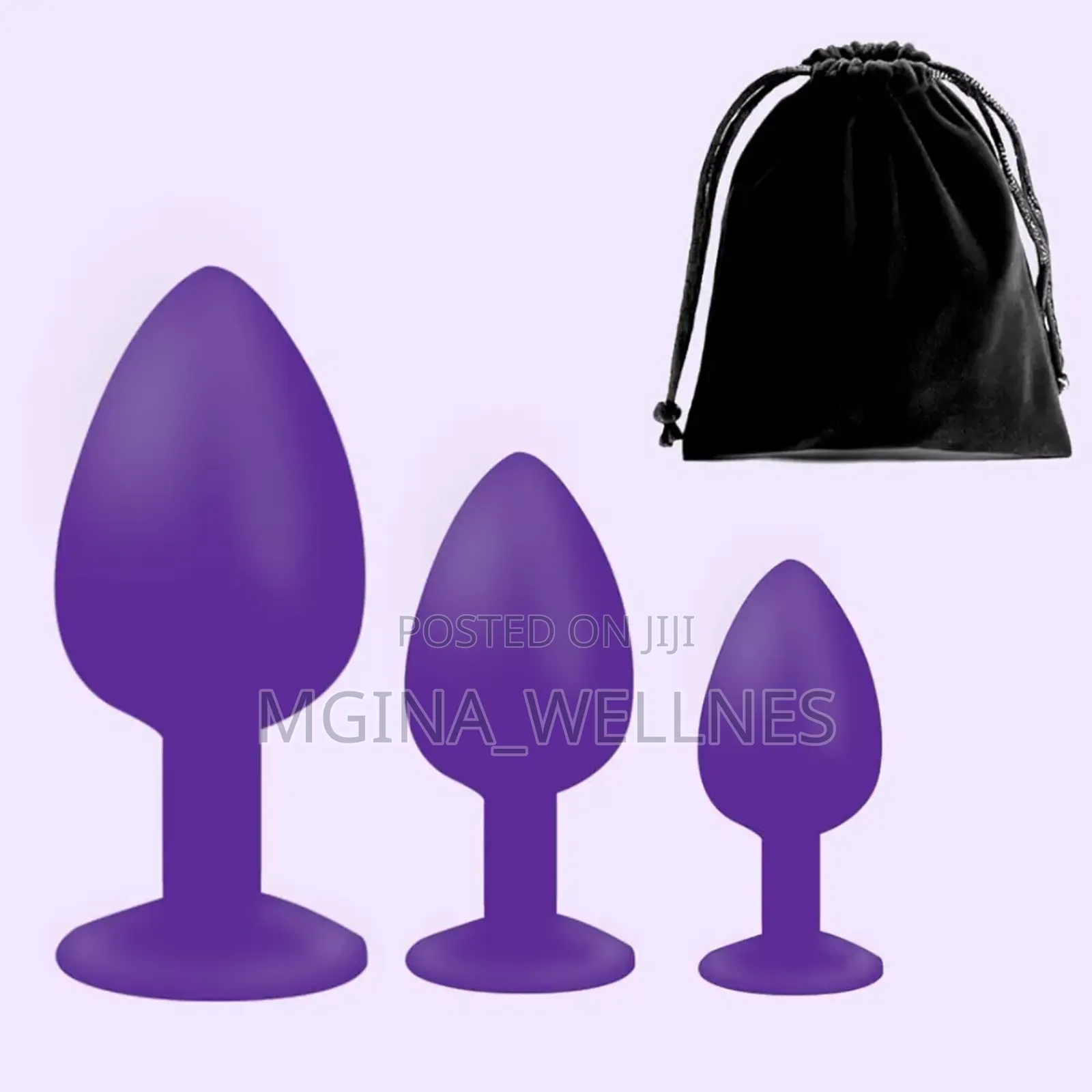 Purple Silicone Anal Plug
