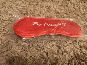 Red Satin Blindfold Sleeping Eye Mask Dungeon Restraint Role