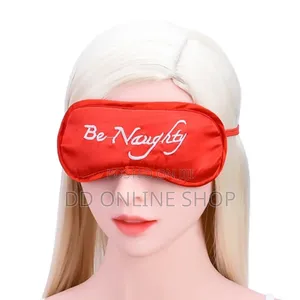 Red Satin Blindfold Sleeping Eye Mask Dungeon Restraint Role