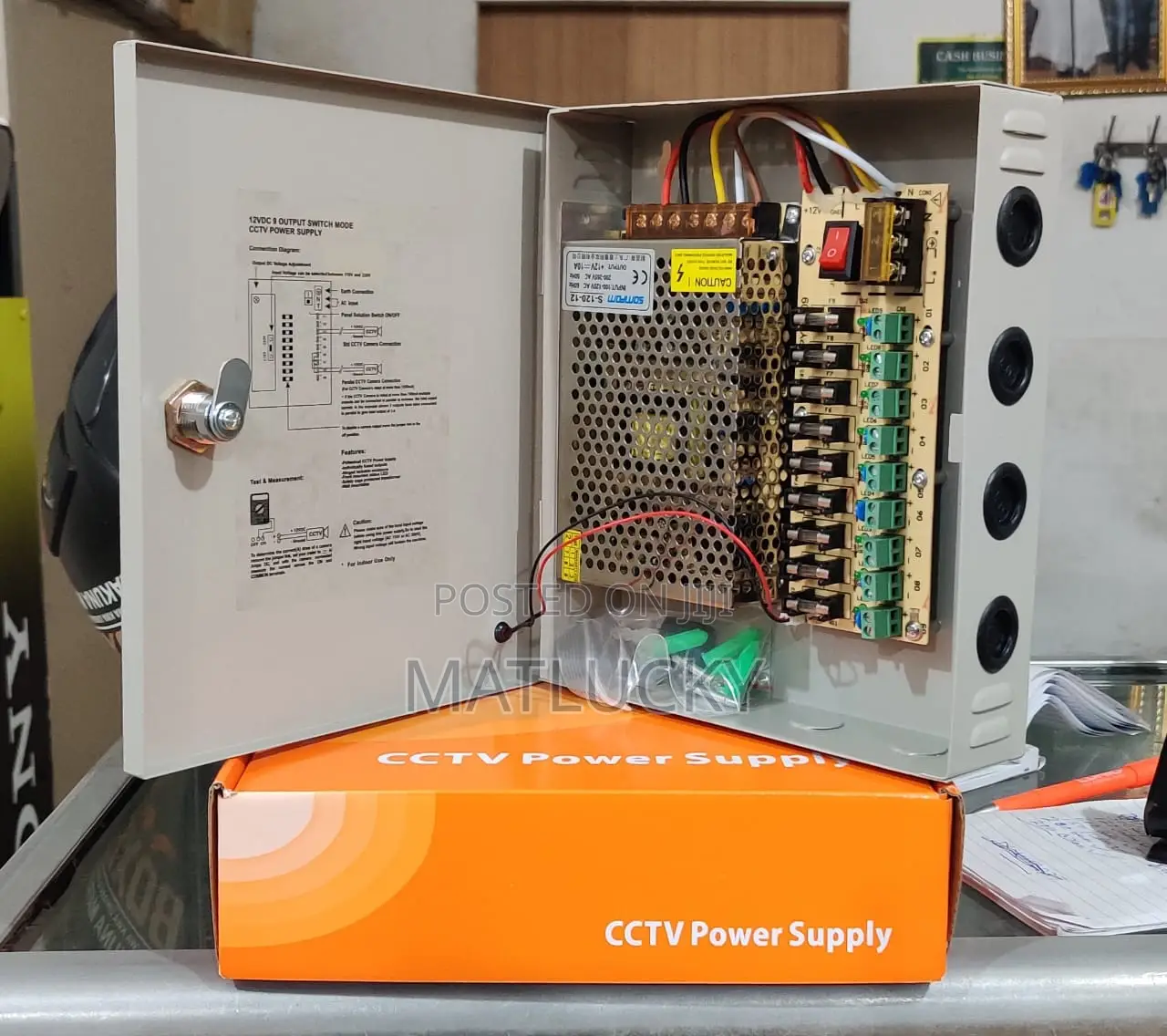 CCTV Power Supply 12V 10A