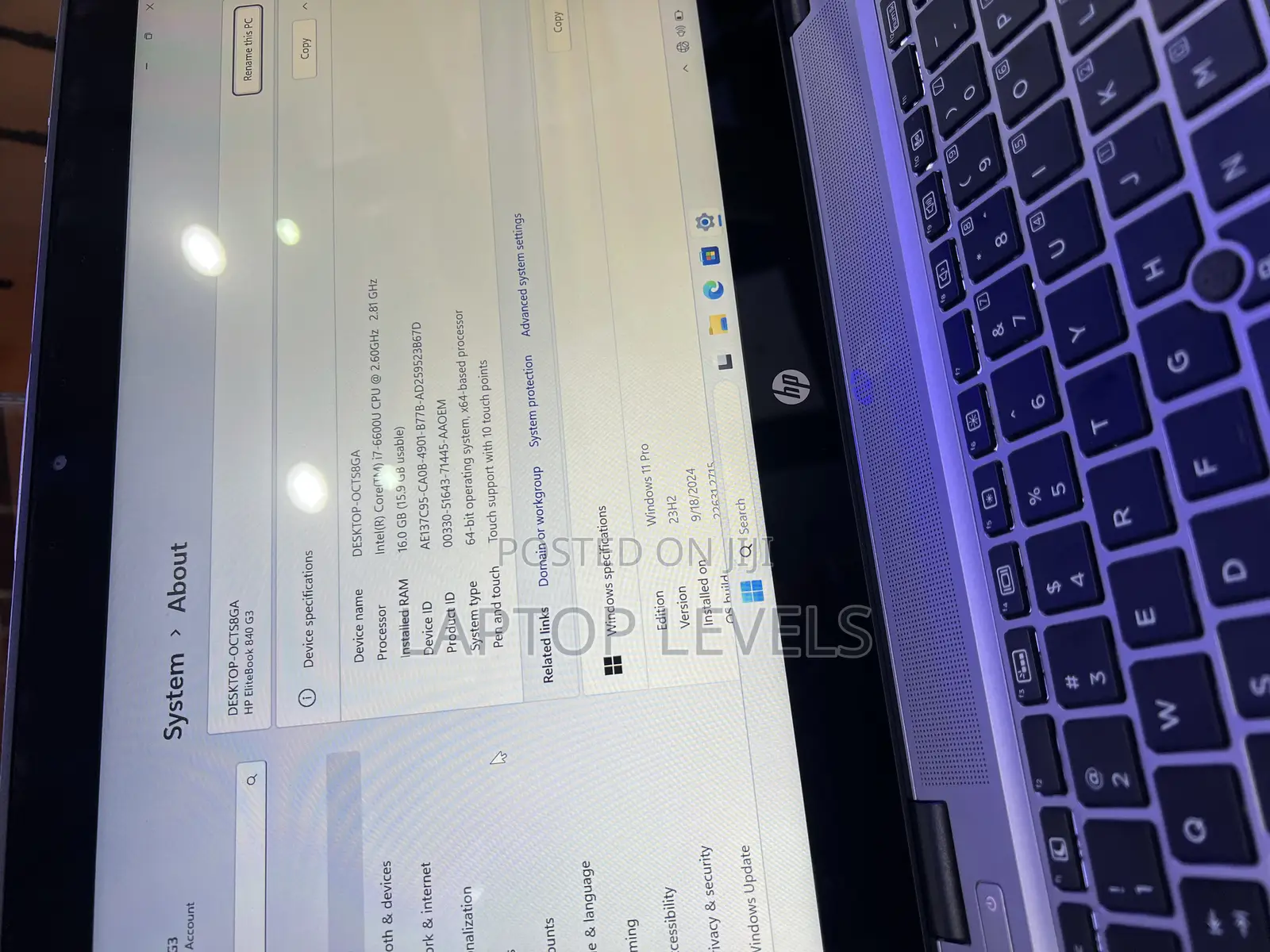 Laptop HP EliteBook 840 G3 16GB Intel Core I7 SSD 256GB
