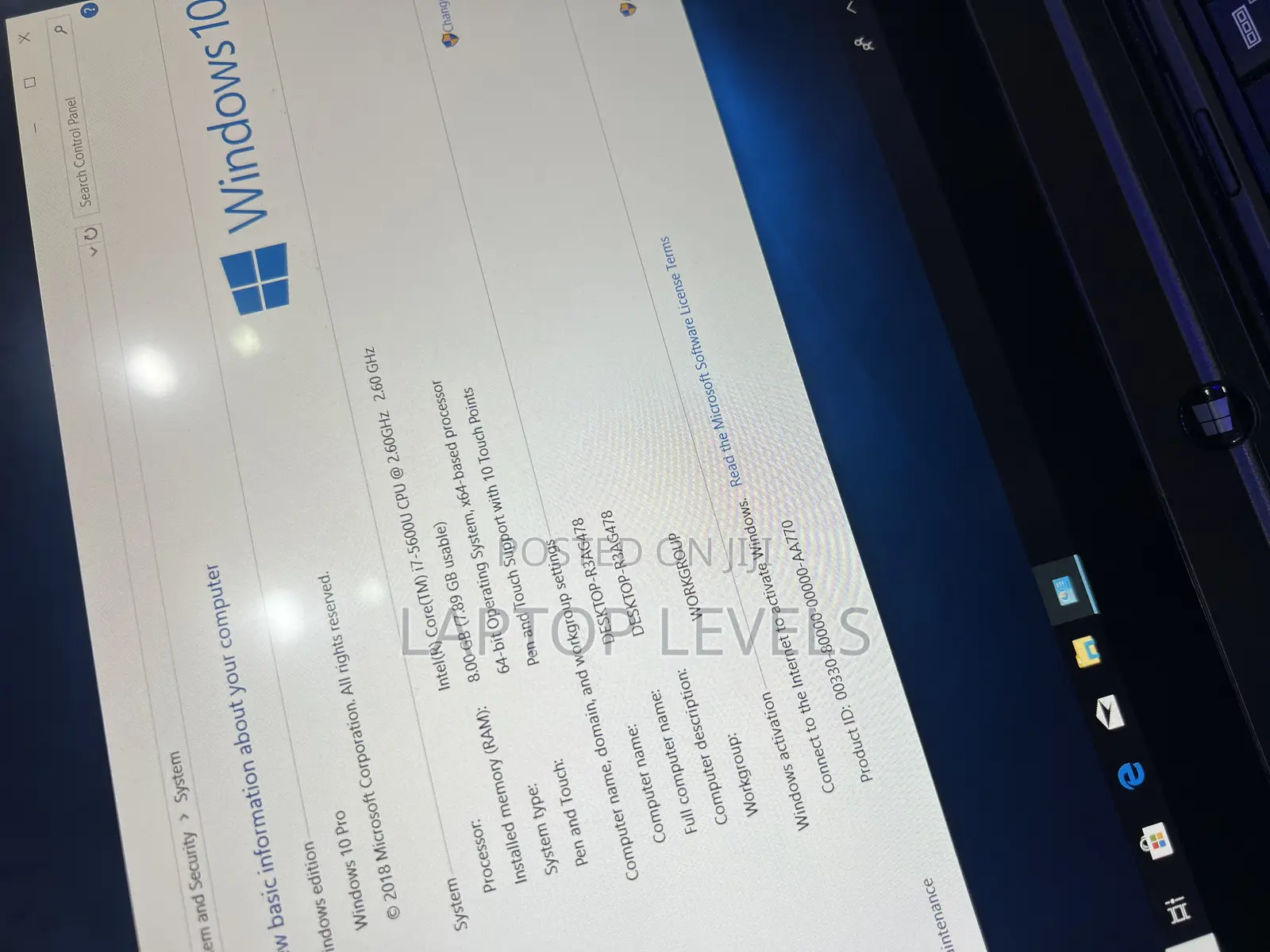 Laptop Lenovo Yoga 11e 8GB Intel Core I7 SSD 256GB