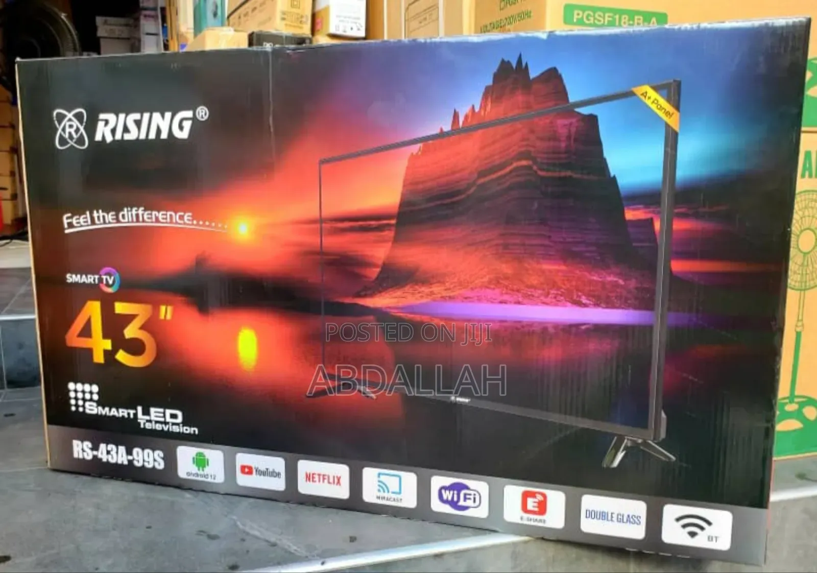 TV Rising Smart Double Glass 43