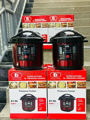 *E1 Pressure Cooker , Ujazo :8L Kwa PC Moja