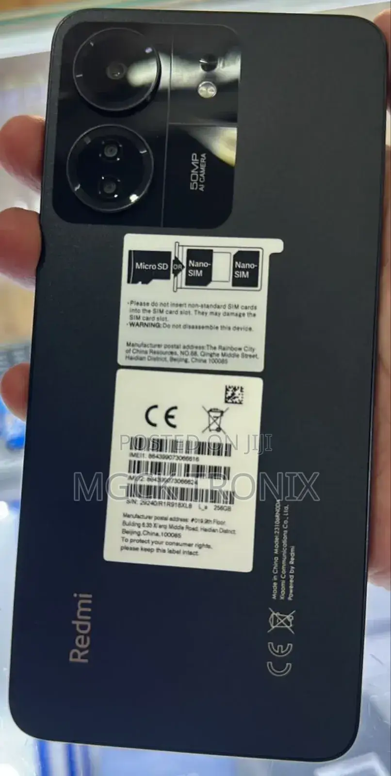 New Xiaomi Redmi 13C 256 GB Black