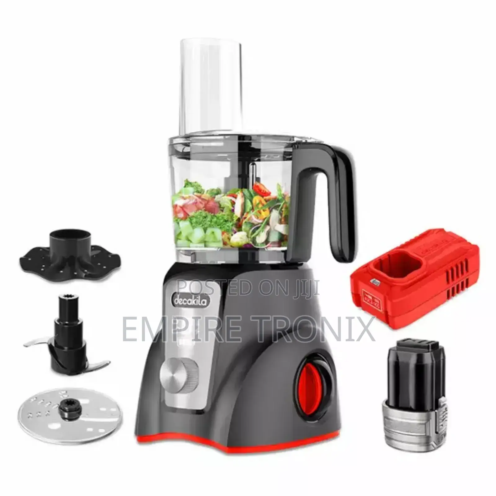 Decakila Food Processor Cordless 1.25L KEMG027B