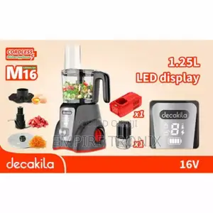 Decakila Food Processor Cordless 1.25L KEMG027B