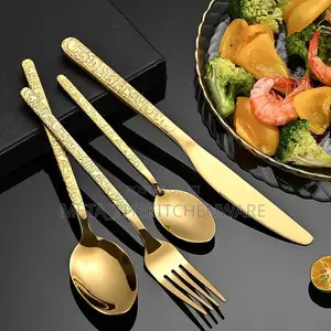 Gold Cutlery Stainless Steel 24in1