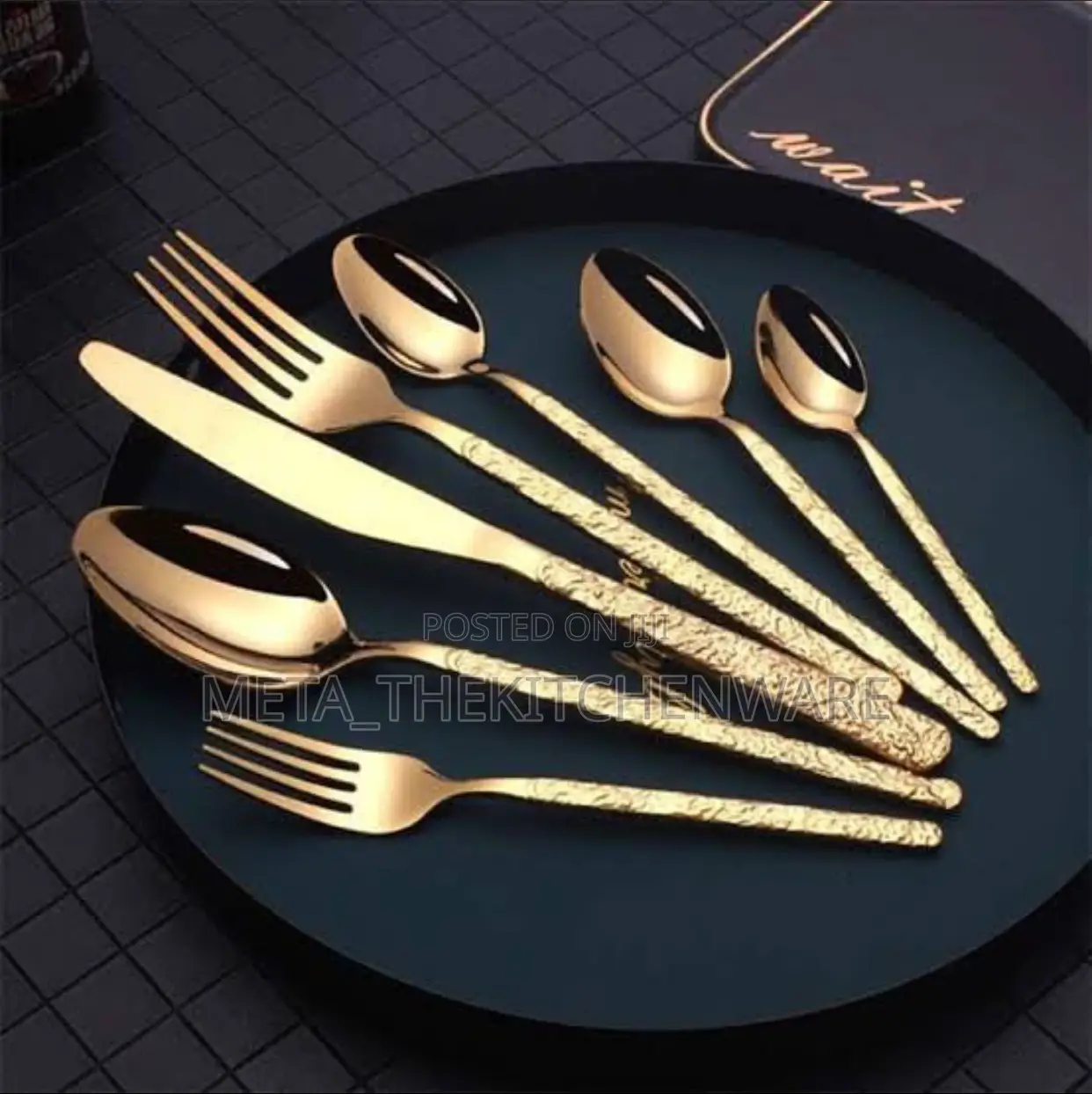 Gold Cutlery Stainless Steel 24in1